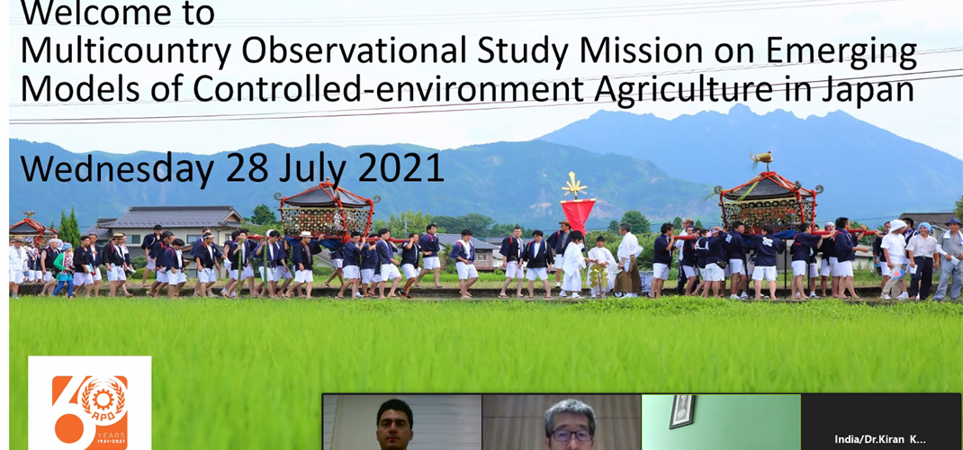 Multıcountry Observatıonal Study Mıssıon on Emergıng Models of Controlled-envıronment Agrıculture ın Japan.