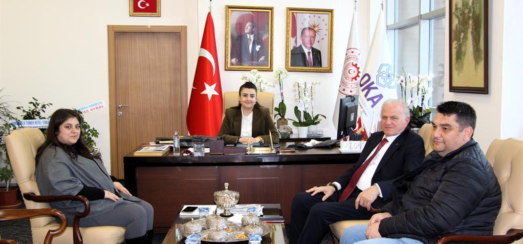 Müdürümüz  Ahmet BOZ, OKA Genel Sektereteri Mehlika DİCLE'yi ziyarette bulundu